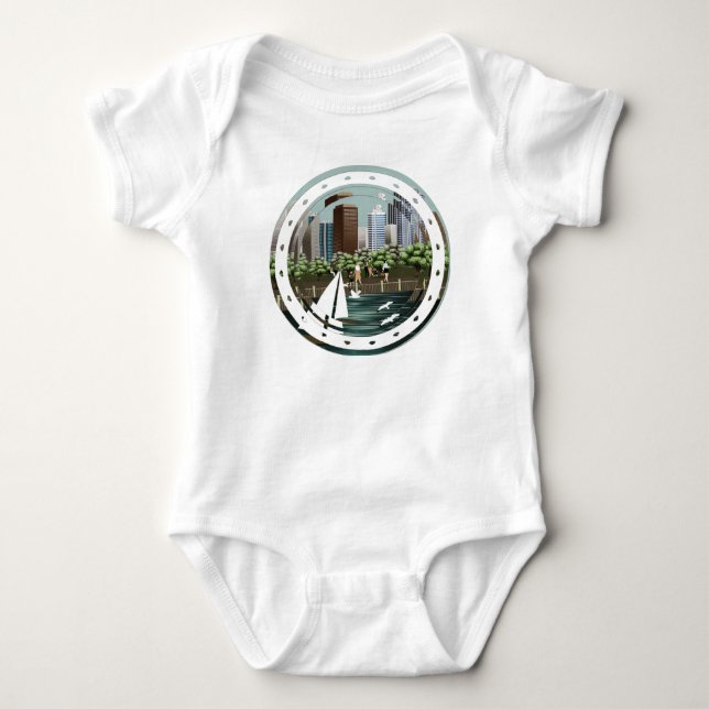 Stadslandskap T Shirt (Framsida)