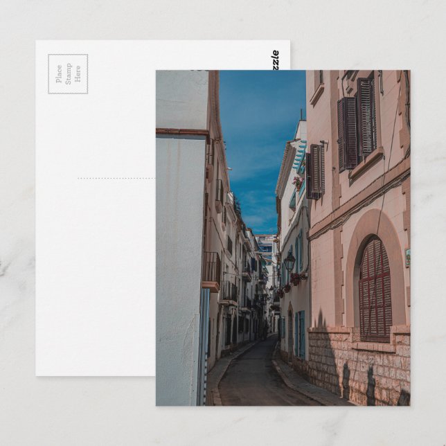 stadslandskap vykort (Fram/baksida)