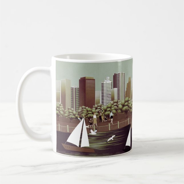 Stadslandskapkaffe mugg (Vänster)