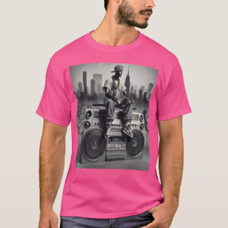 stadsliv på 80-talet och tidigt 90-tal tjej t shirt