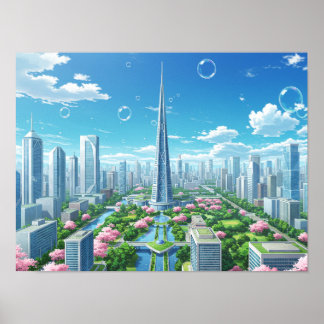 Stadsmiljö Konst Abstrakt Urban Arkitektonisk Desi Poster