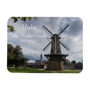 Stadsmolen Kvarn, Hulst, Nederländerna Magnet