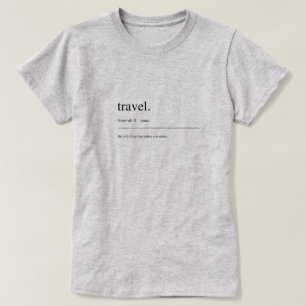 Stadsordlista T-Shirt - resor