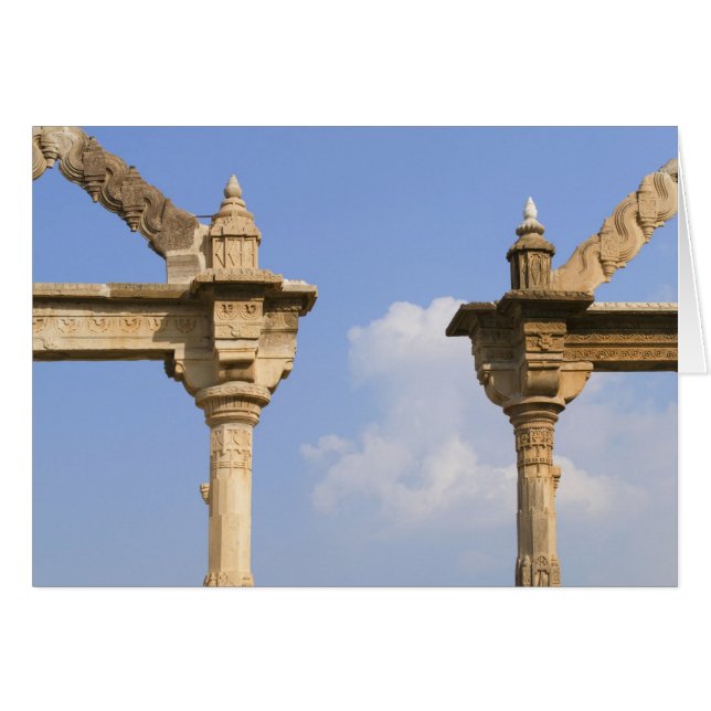 Stadspalatset, Udaipur, Rajasthan, Indien 2 Hälsningskort (Framsidan Horizontal)