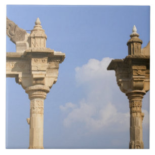 Stadspalatset, Udaipur, Rajasthan, Indien 2 Kakelplatta