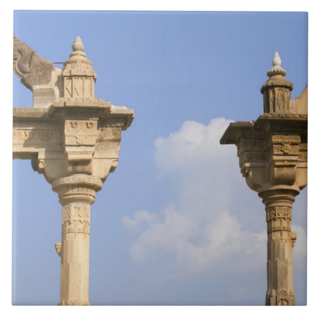 Stadspalatset, Udaipur, Rajasthan, Indien 2 Kakelplatta (Framsidan)