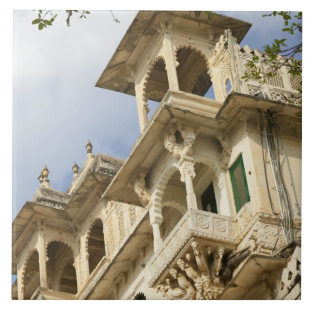 Stadspalatset, Udaipur, Rajasthan, Indien Kakelplatta (Framsidan)