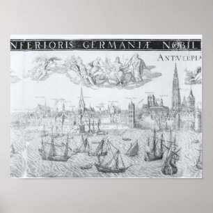 Stadsplanen för Antwerpen, 1549 Poster