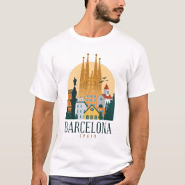 Stadsplanering för Barcelonaskylin T Shirt