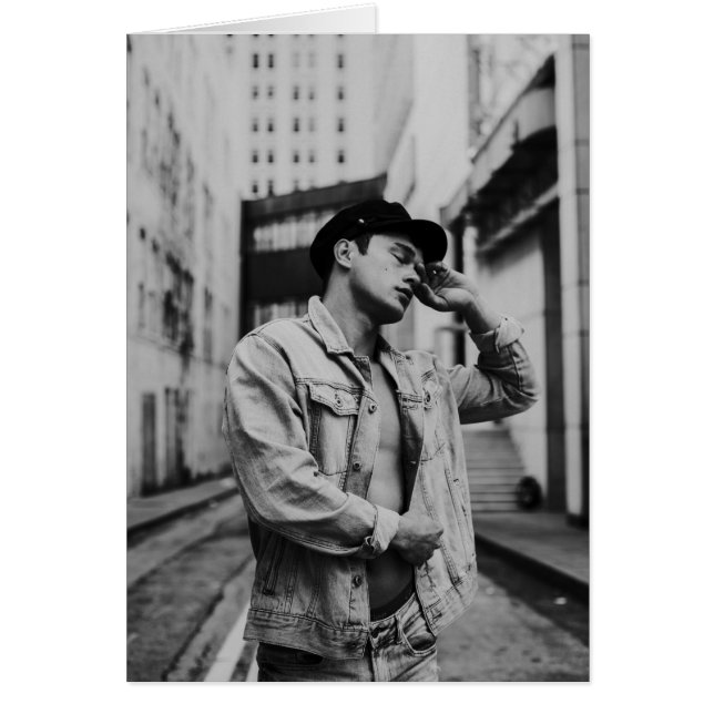 Stadspojke Hälsningskort (Framsidan)