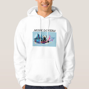 🎶 stadsrytm: DJ i 🌆 hjärta 🎧 Hoodie