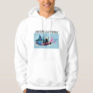 🎶 stadsrytm: DJ i 🌆 hjärta 🎧 Hoodie