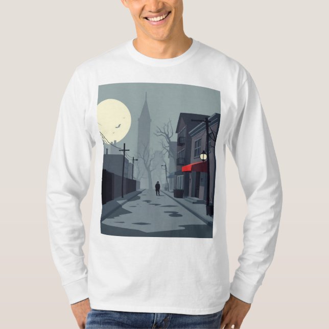 "Stadsrytm: The Heartslag of the Streets" T Shirt (Framsida)