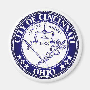 Stadssätet Cincinnati, Ohio Magnet