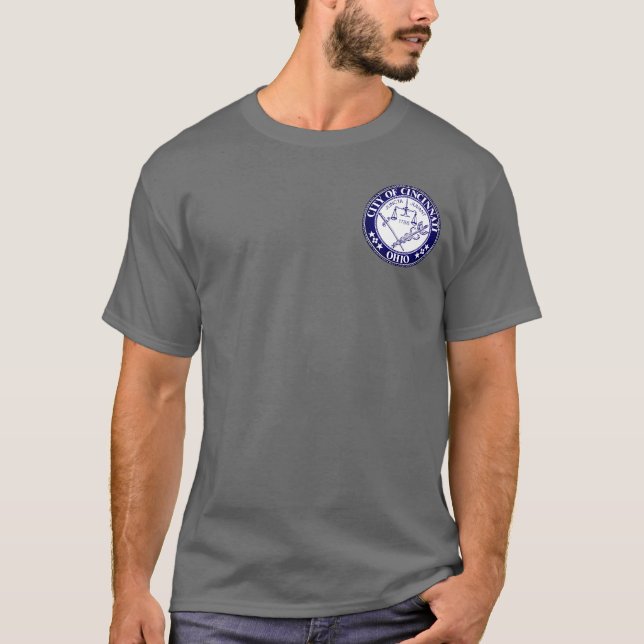Stadssätet Cincinnati, Ohio T-Shirt (Framsida)