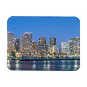 Stadssiluett av Waikiki Magnet