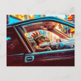 Stadsstiftning genom Neon City Helg Vykort