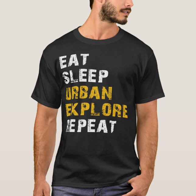 stadsutforskning för viloläge t shirt (Framsida)