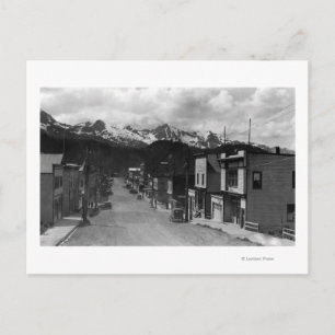 Stadsvy för Cordova, Alaska-foto Vykort