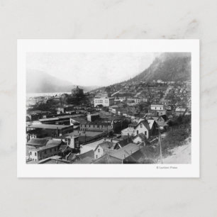 Stadsvy för Juneau, Alaska-foto Vykort