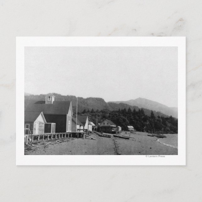 Stadsvy för Seldovia, Alaska-foto Vykort (Framsida)