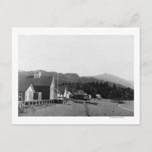 Stadsvy för Seldovia, Alaska-foto Vykort