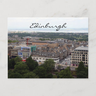 stadsvy i edinburgh vykort