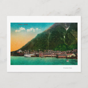 Stadsvy vid Juneau, Alaska Juneau, AK 2 Vykort
