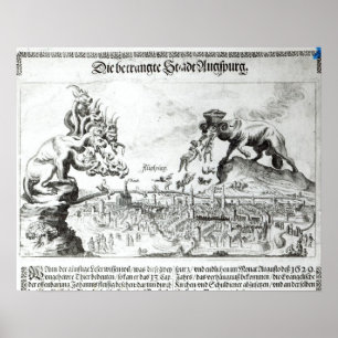 Stadt Augsburg tvingades acceptera katolik Poster