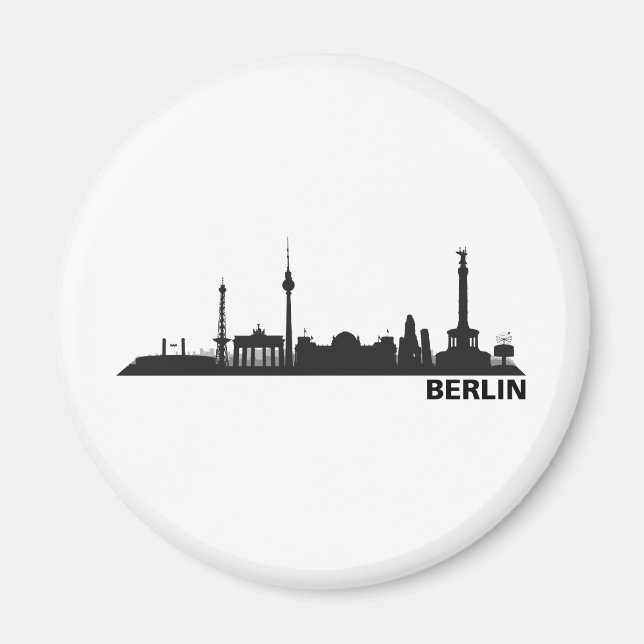 Stadt Berlin - Skyline 1c Magnet (Framsidan)