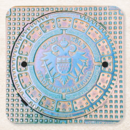 Stadt Koln, Tyskland (Köln) verktygslåda Underlägg Papper Kvadrat