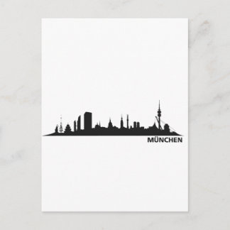 Stadt München - Skyline 1c Vykort
