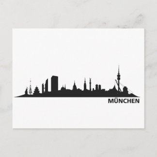 Stadt München - Skyline 1c Vykort
