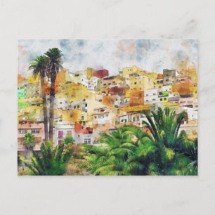 Stadtansicht von Las Palmas de Gran Canaria. Vykort