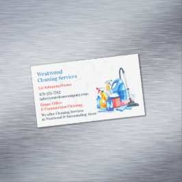 Städtjänst Magnetiska Visitkort