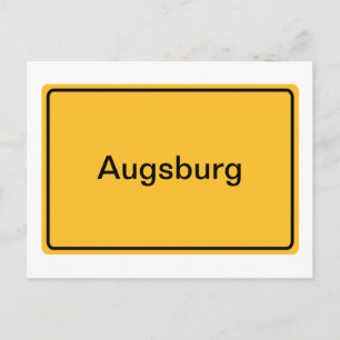 Stadtschild für eigenen Text Vykort