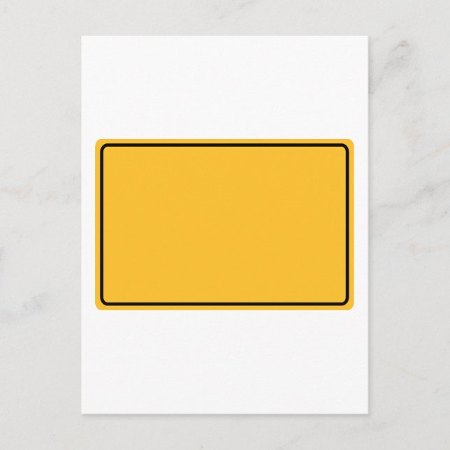 Stadtschild für eigenen Text Vykort (Framsida)