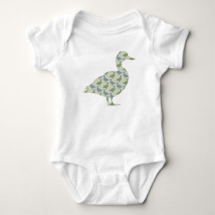 Stående Anka med diagonal Anka Silhouette T Shirt