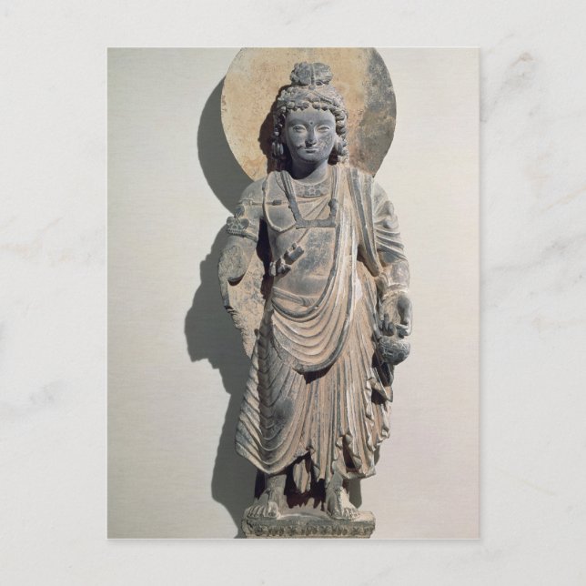 Stående Bodhisattva Maitreya, 300-talet Vykort (Framsida)