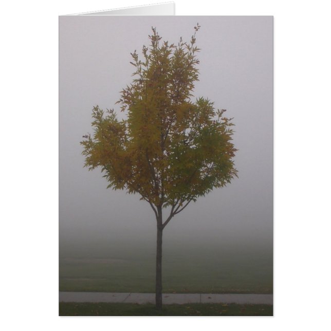 Stående Ensam Hälsningskort (Framsidan)