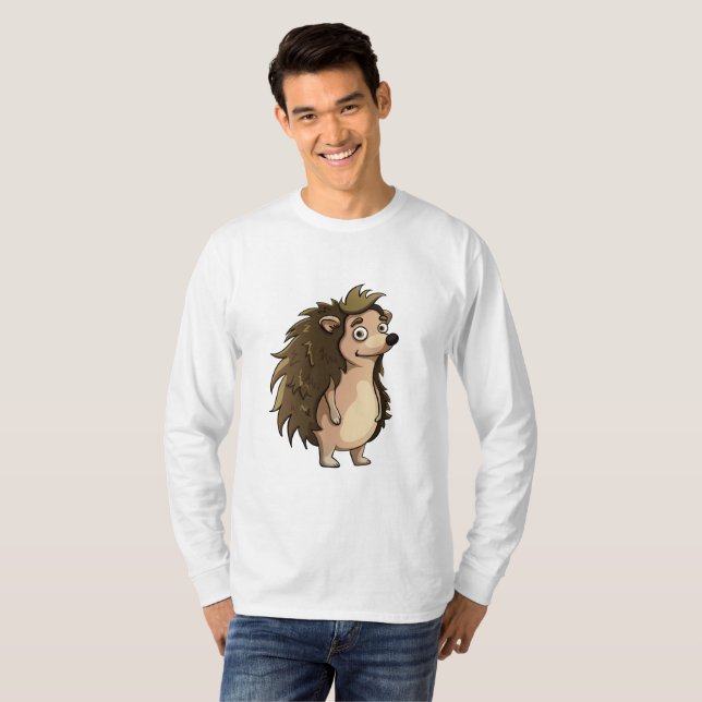 Stående Igelkott T-shirt (Hel framsida)