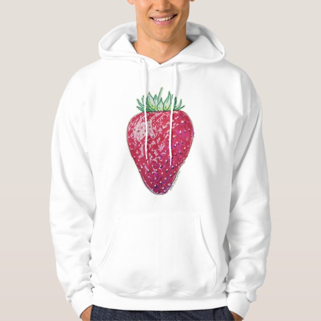 Stående jordgubbe hoodie (Framsida)