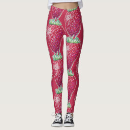 Stående jordgubbe leggings