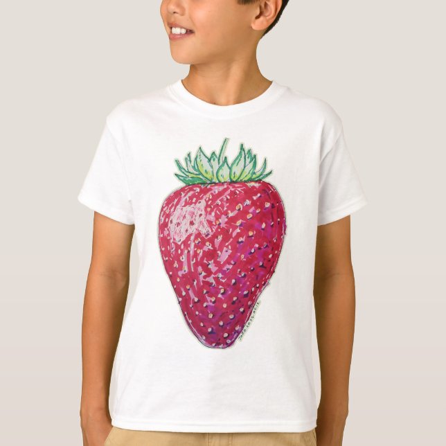 Stående jordgubbe t shirt (Framsida)