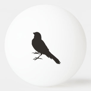 Stående kanariefågel pingisboll