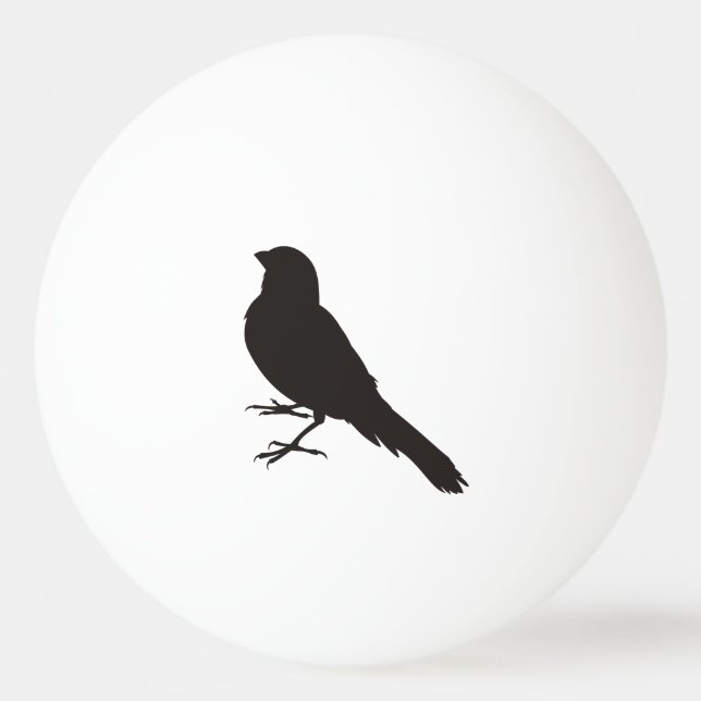Stående kanariefågel pingisboll (Baksidan)