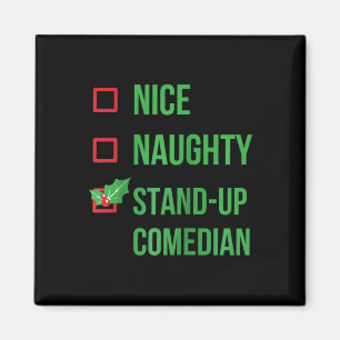 Stående Komiker Funny Pajama-julklapp Ragl Magnet