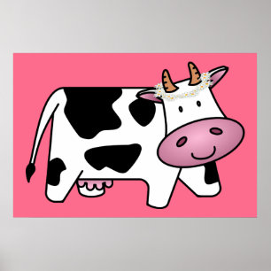 Stående kon med Daisy Poster