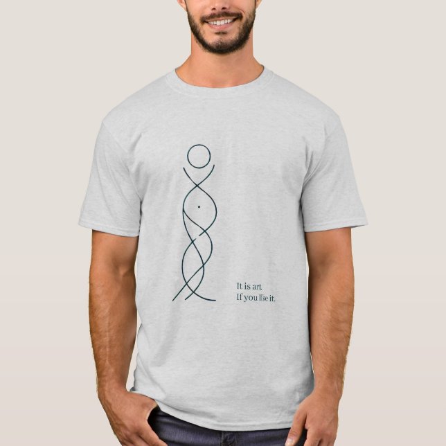 Stående konststruktur t shirt (Framsida)