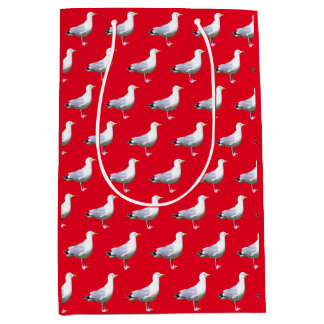 Stående mås – Röd kustfågel Naturkonst